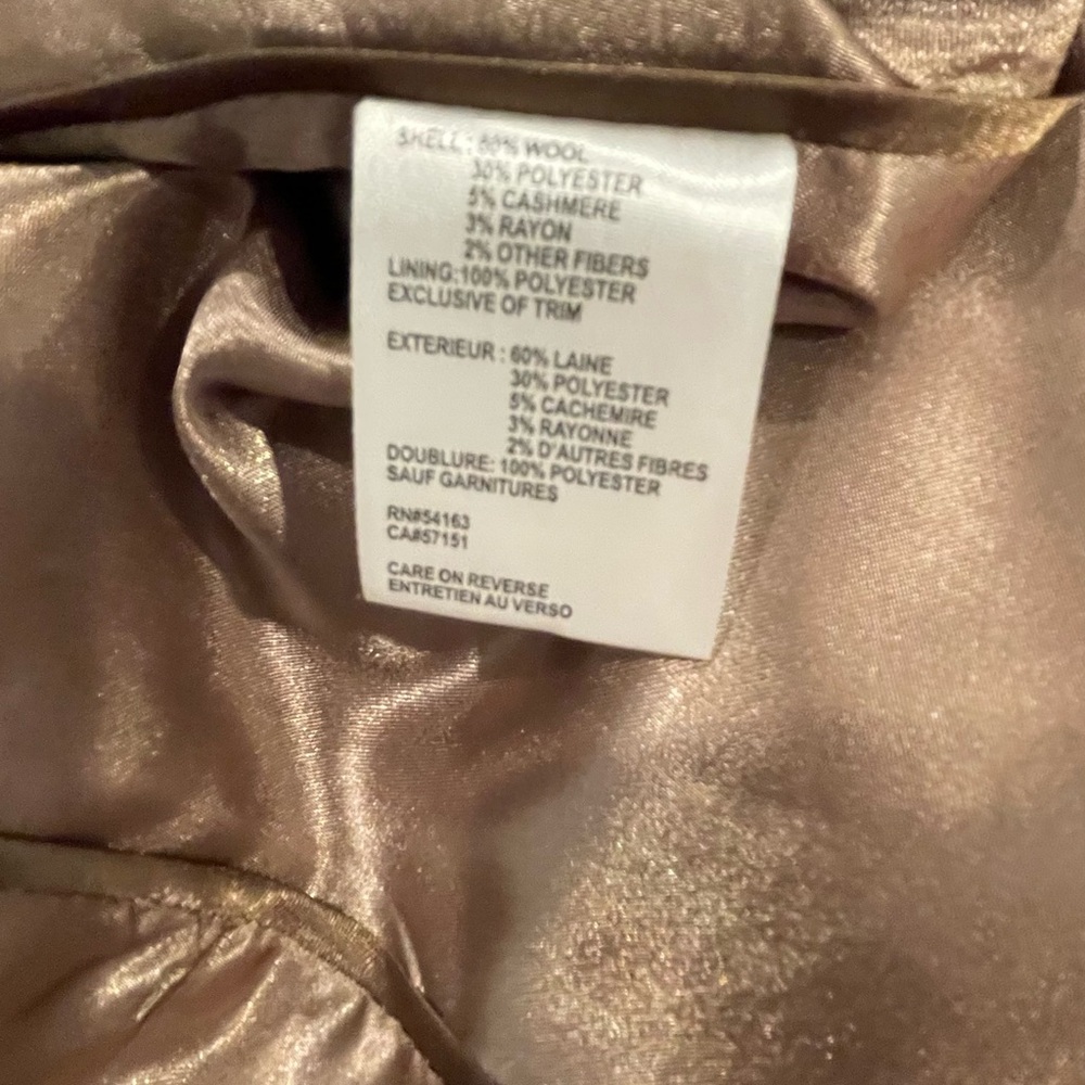 New without tags…Beautiful men’s topcoat..camel/tan color mint condition - Picture 5 of 5